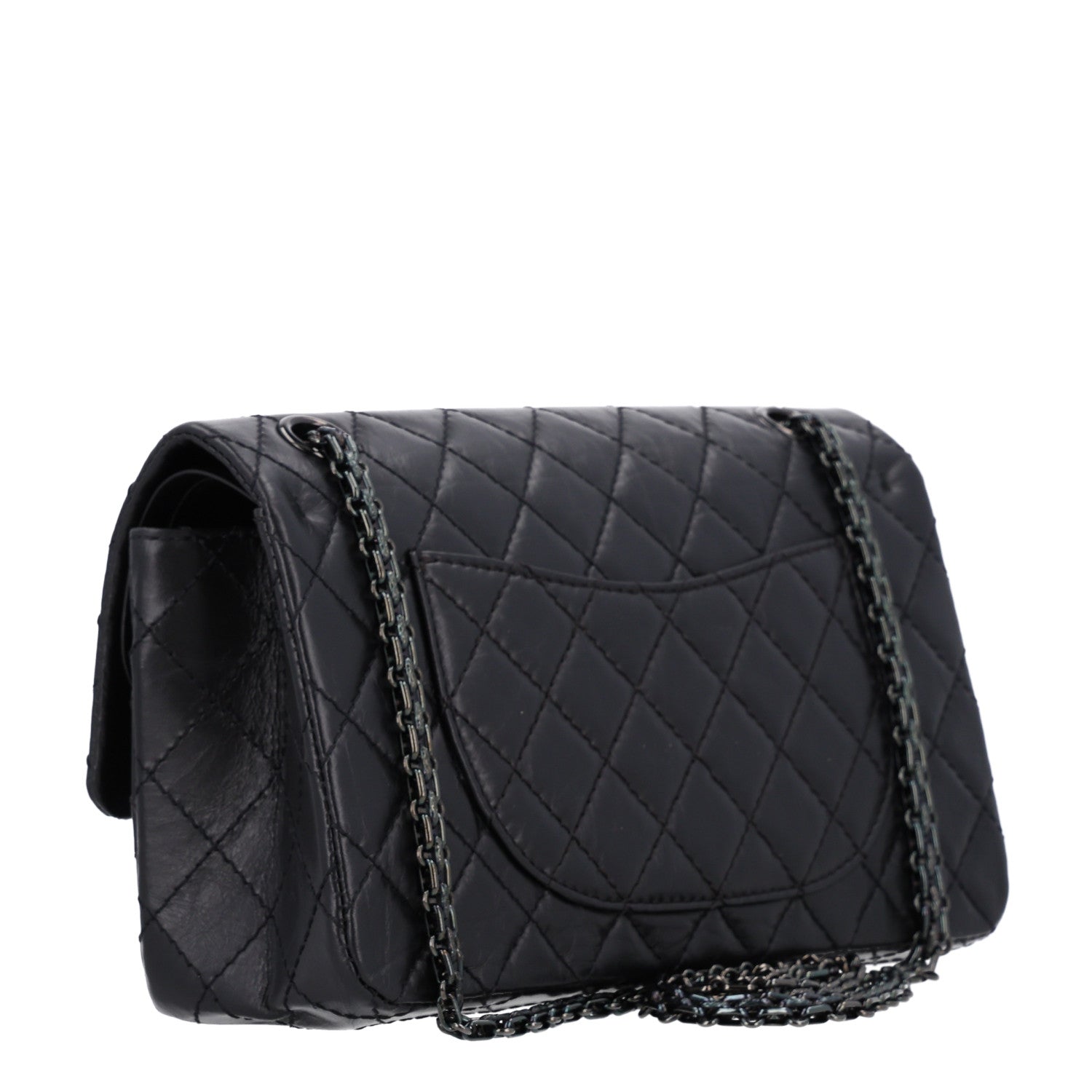 Chanel Aged Calfskin Quilted 2.55 Reissue 225 Flap So Black 3 of 10