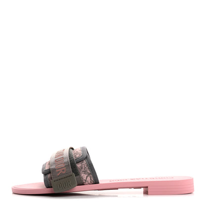 Christian Dior Nylon Dio(r)evolution Slide Sandals 36 Chateau Pink 1 of 11