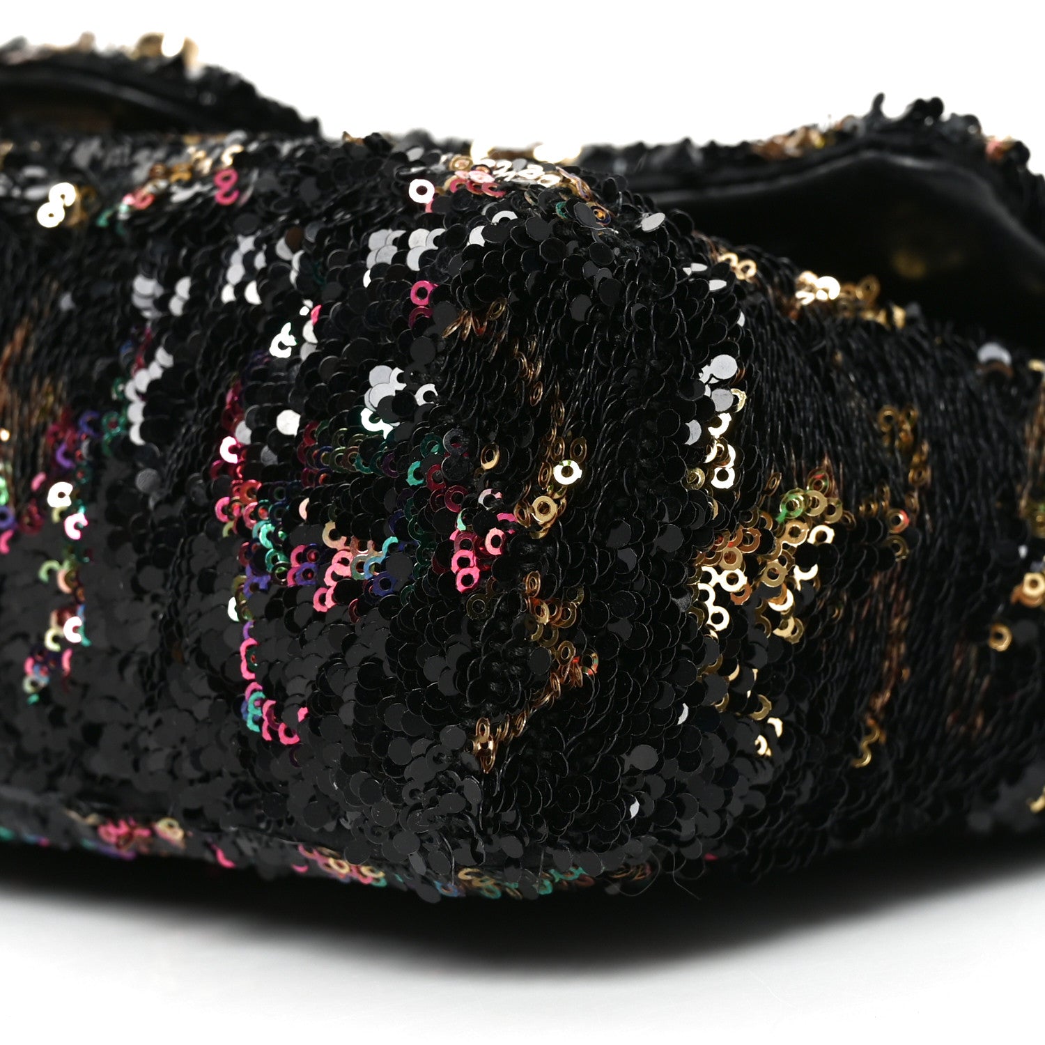 Chanel Sequin CC Small Single Flap Black Multicolor 10 of 10