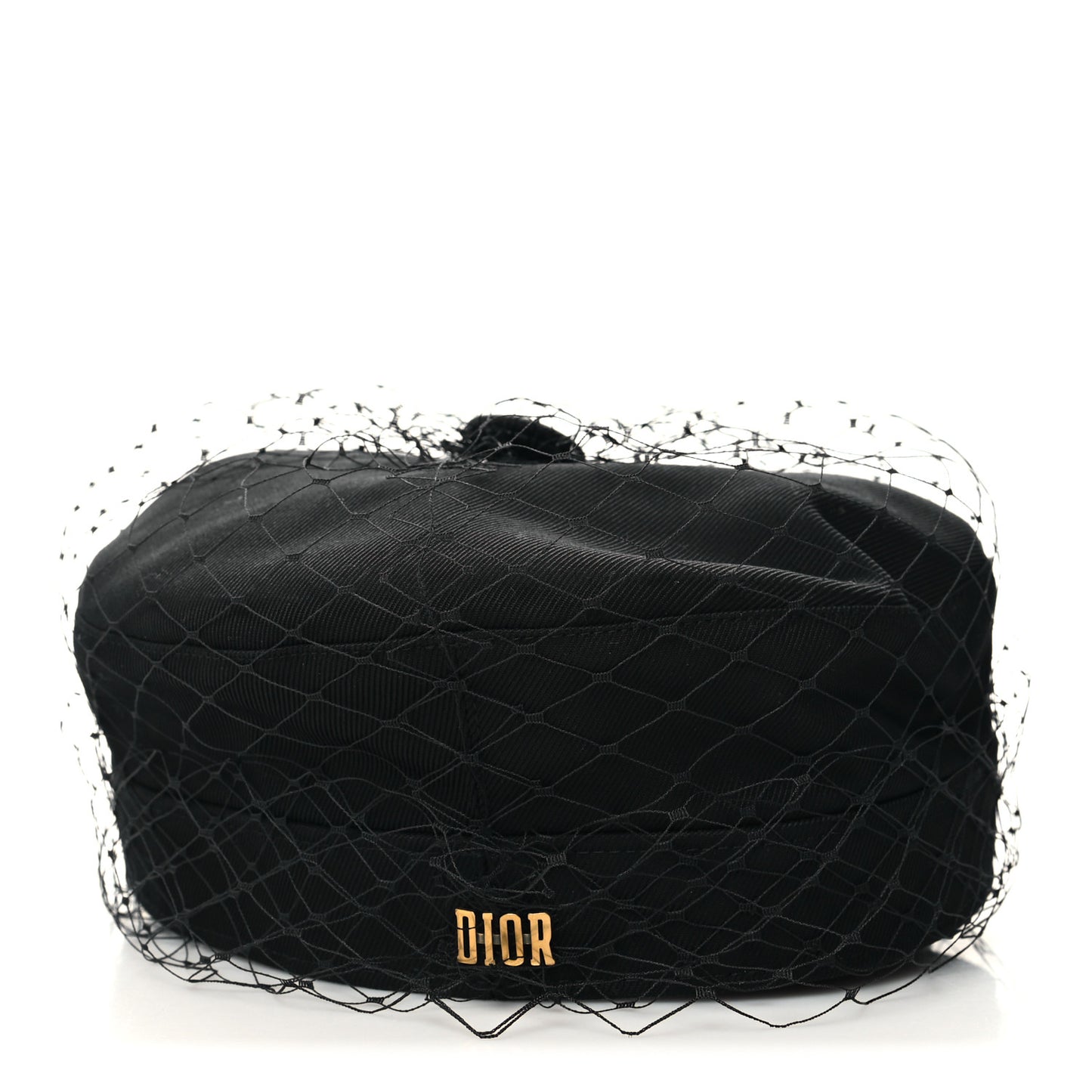 Cotton Canvas Arty Cap with Veil 58 Black