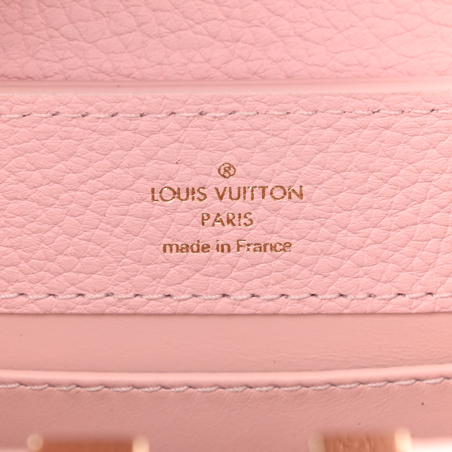 Taurillon Marble Capucines Mini Pink