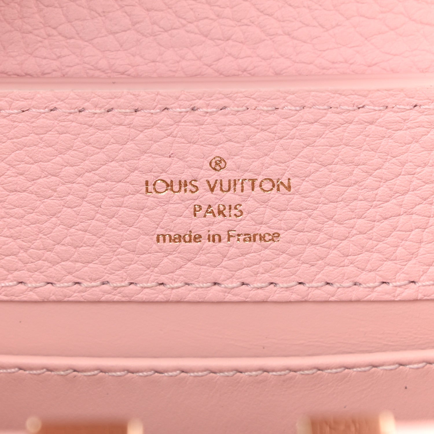 Louis Vuitton Taurillon Marble Capucines Mini Pink 6 of 10