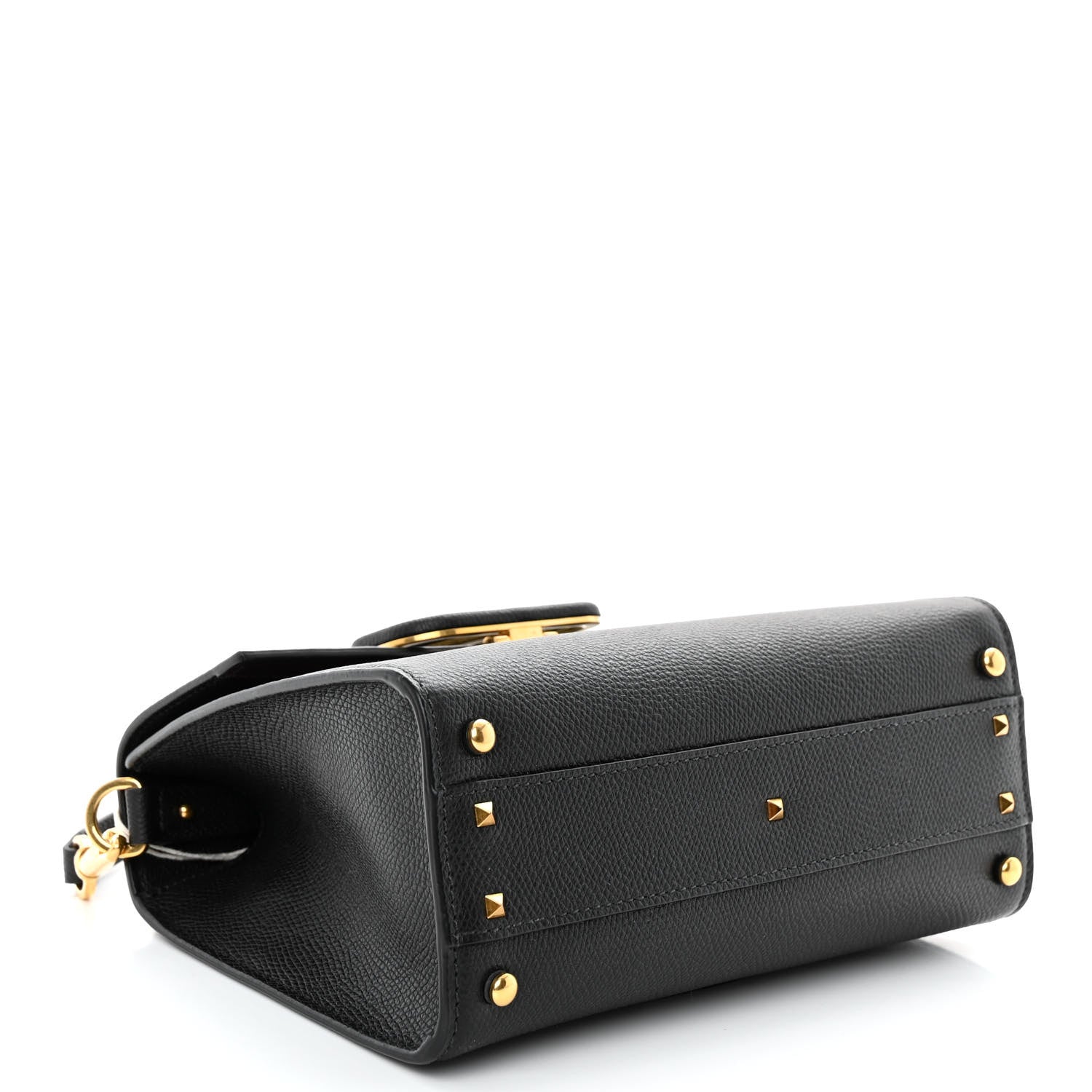 Valentino Garavani Grainy Calfskin Small VSling Top Handle Bag Black 4 of 9