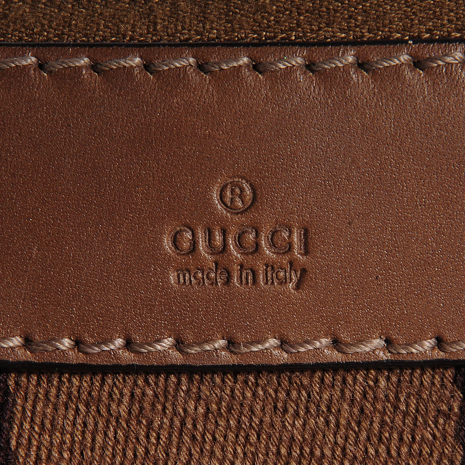 Gucci Nubuck Vintage Web Medium Boston Beige 6 of 8