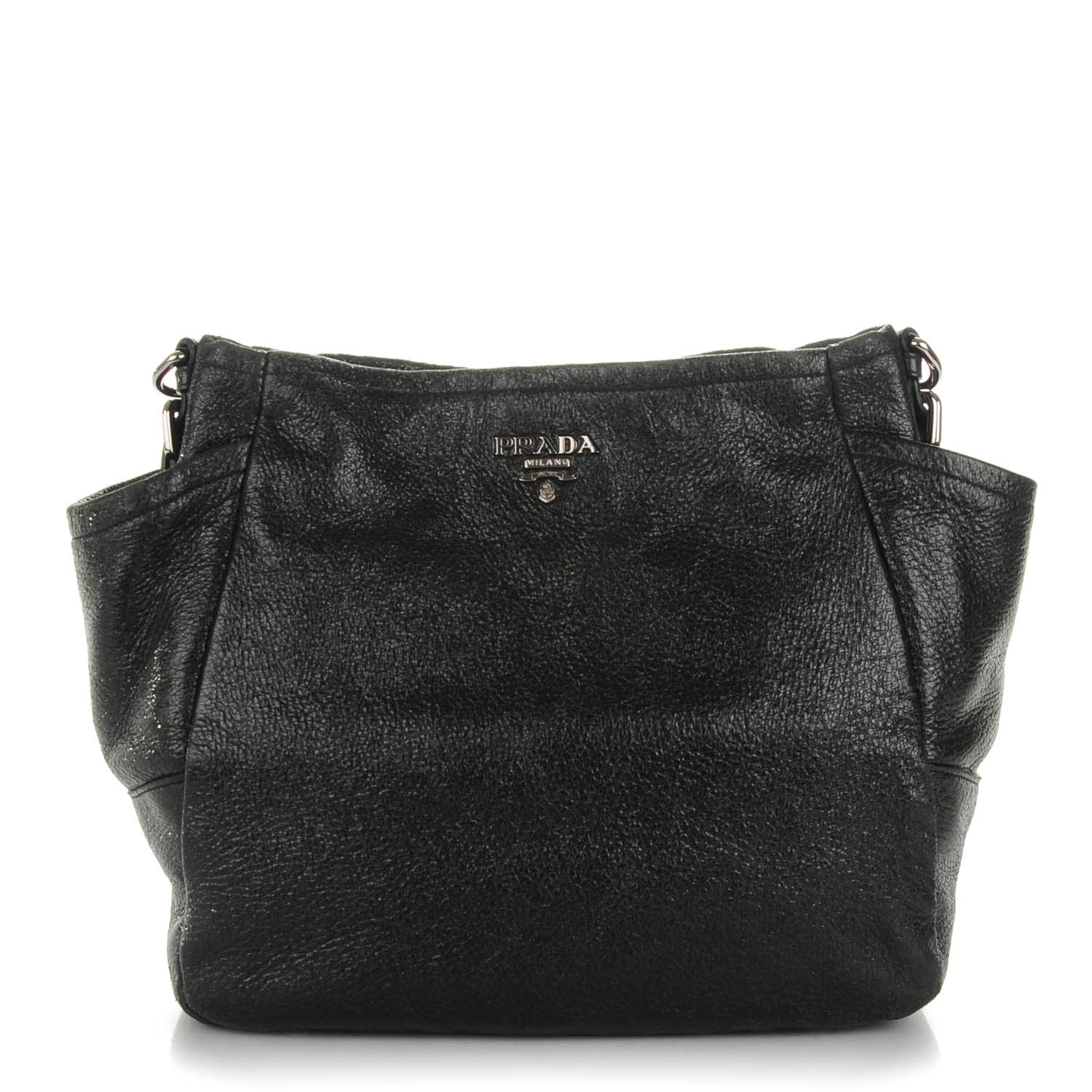 Prada Cervo Lux Shoulder Bag Nero Black 1 of 14