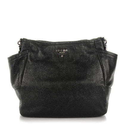 Prada Cervo Lux Shoulder Bag Nero Black 1 of 14