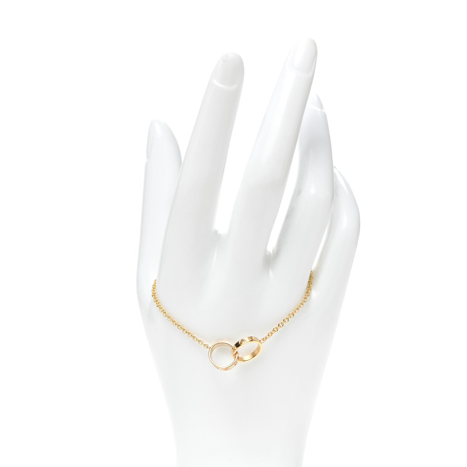 Cartier 18K Yellow Gold Interlocking LOVE Bracelet 2 of 5