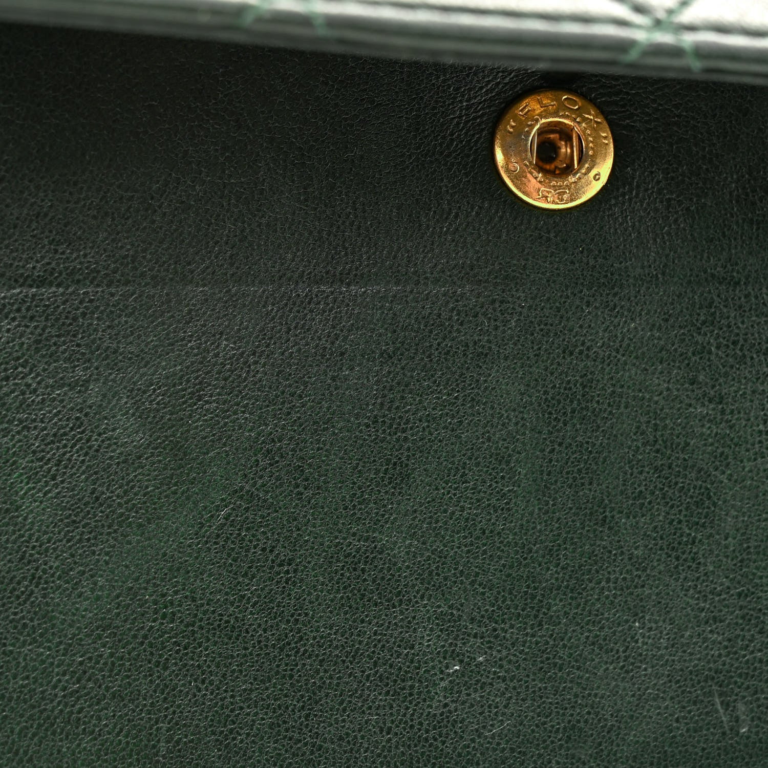 Chanel Lambskin Quilted Small Single Flap With Pouch Green 15 of 17
