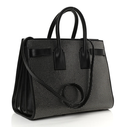 Saint Laurent Calfskin Studded Small Sac De Jour Black 2 of 9