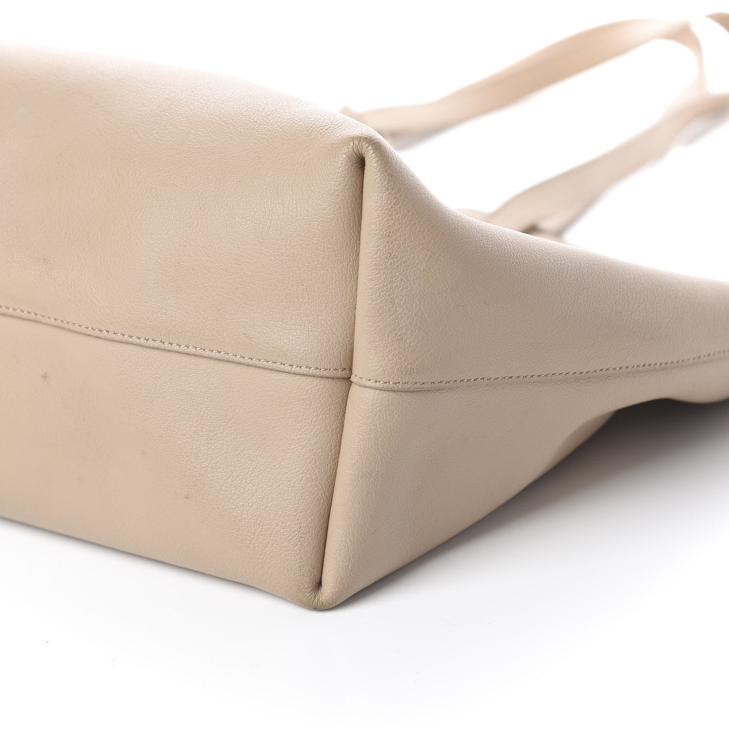 Saint Laurent Calfskin Large Shopping Tote Natural 8 of 8