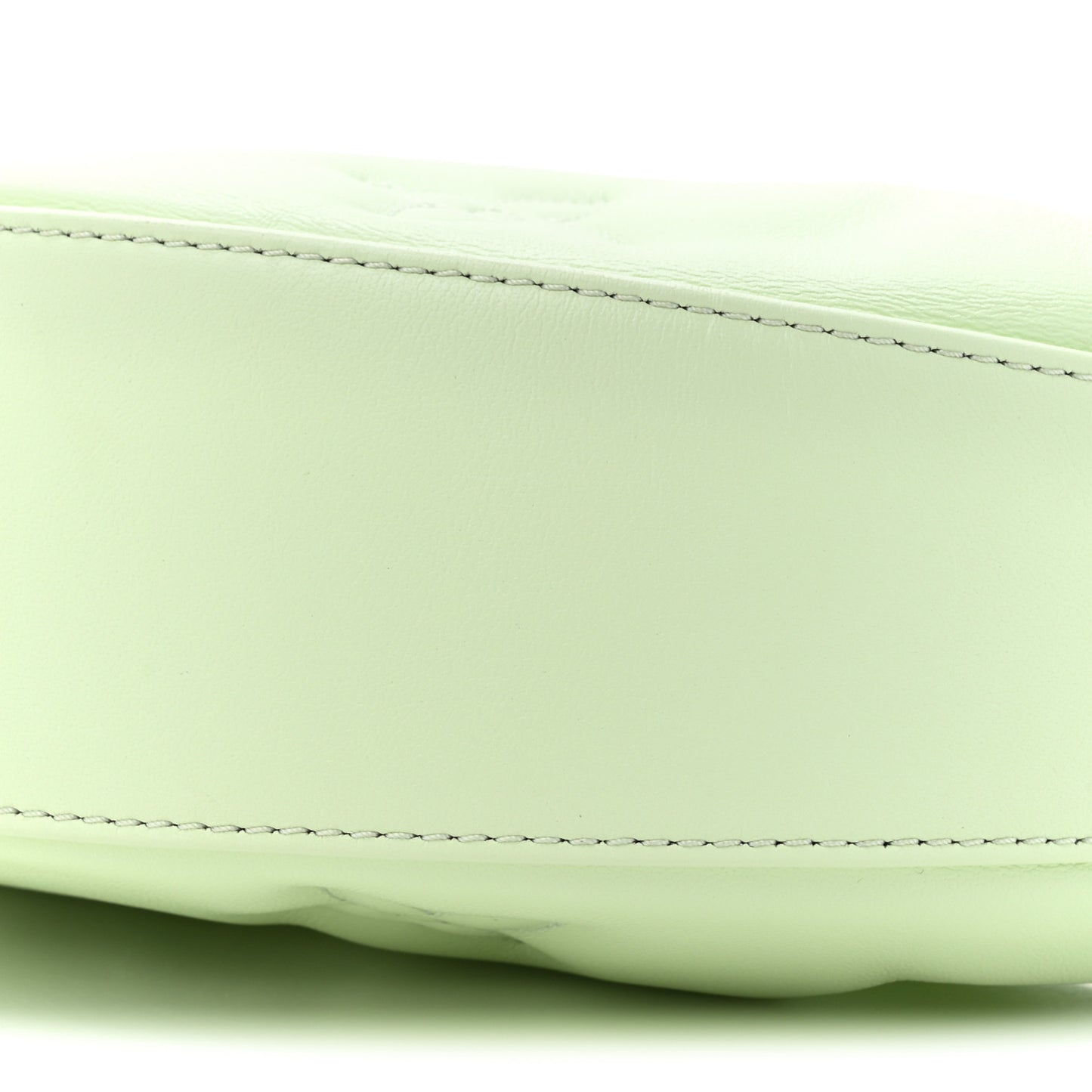 Calfskin Bubblegram Over The Moon Light Green