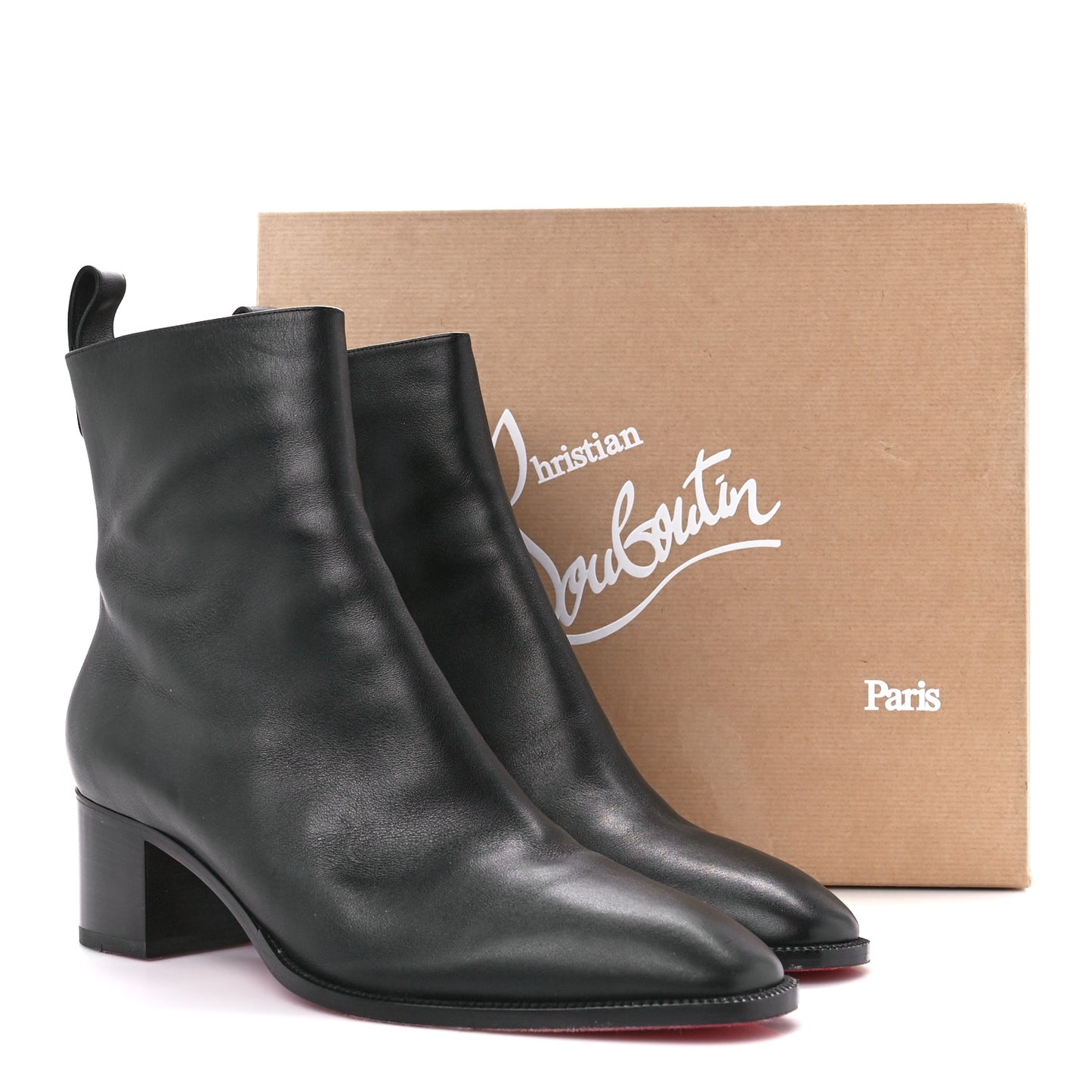 Calfskin Antilop Ankle Boots 41 Black