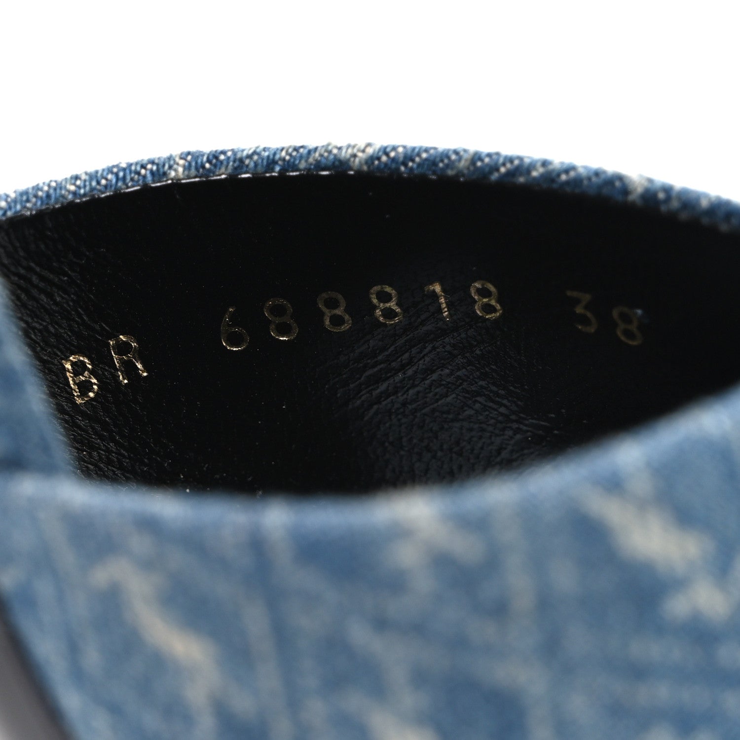 Saint Laurent Denim Monogram La 16 Mule Sandals 38 Blue Jeans 10 of 11
