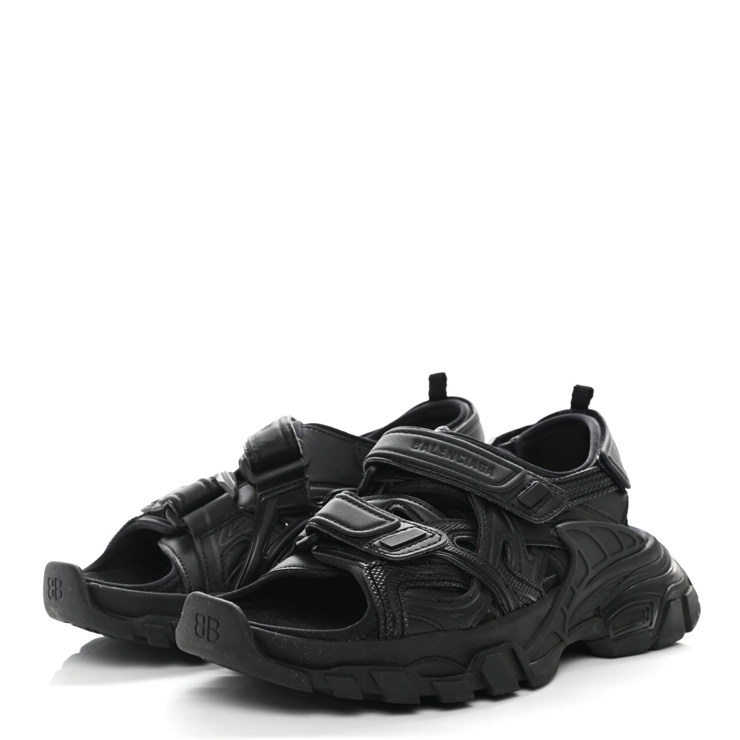 Balenciaga Neoprene Rubber Womens Track Sandals 35 Black 5 of 20