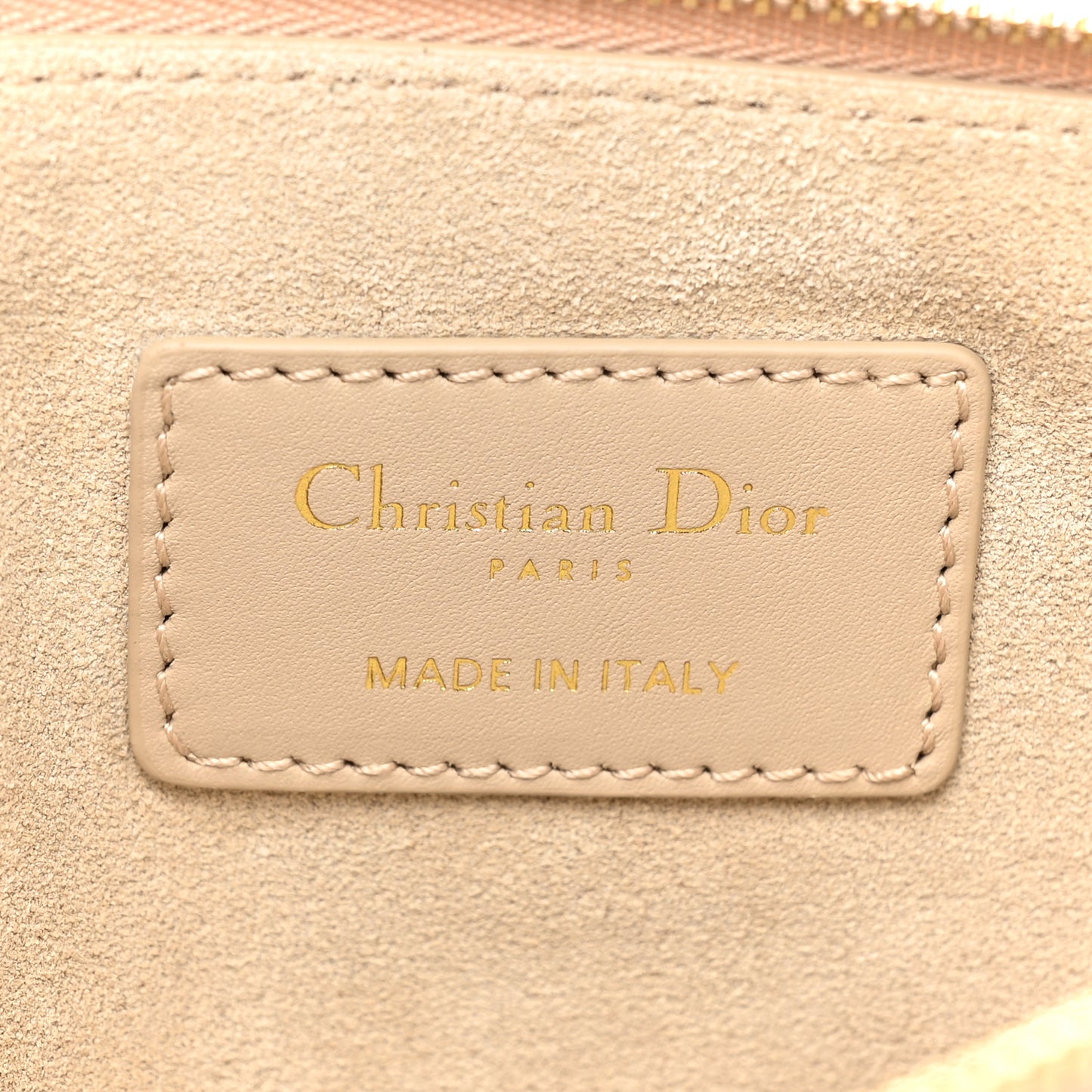 Calfskin Macrocannage Large Toujours Powder Beige