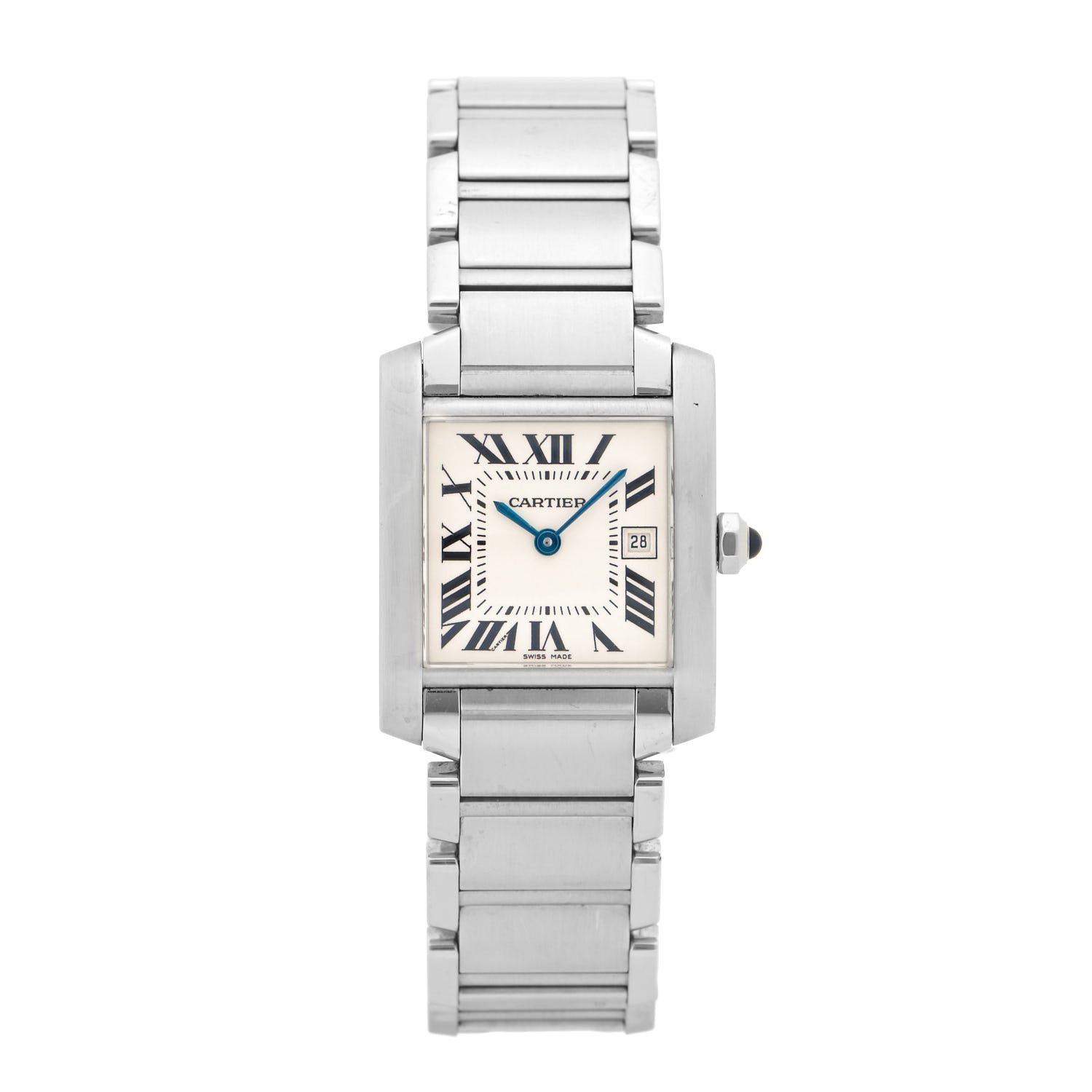 Cartier Stainless Steel 25mm Tank Francaise Quartz Watch 1 of 4