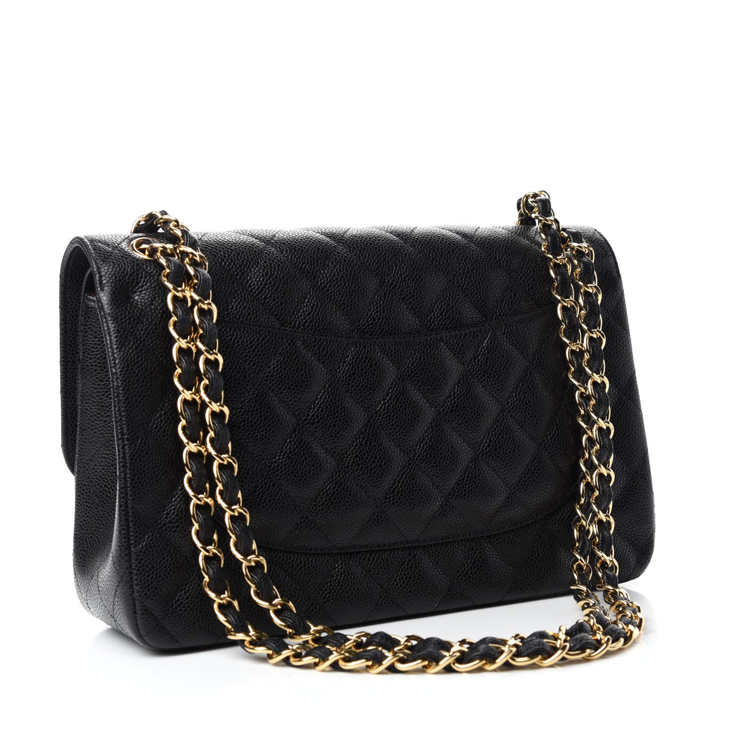 Chanel Caviar Quilted Jumbo Double Flap Black 3 of 11
