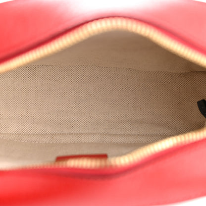 Gucci GG Supreme Monogram Apple Small Retro Interlocking G Shoulder Bag Beige Multicolor Lobster Red 5 of 12