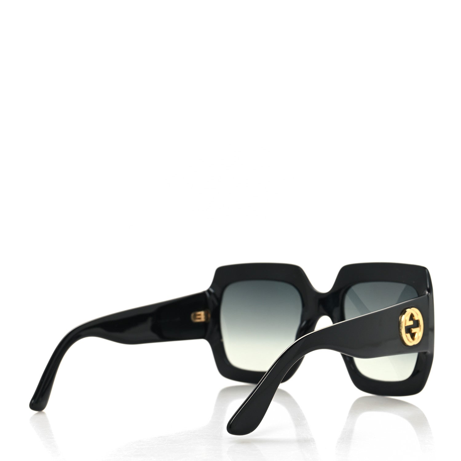Gucci Acetate Square Frame Sunglasses GG0053S Black 4 of 9