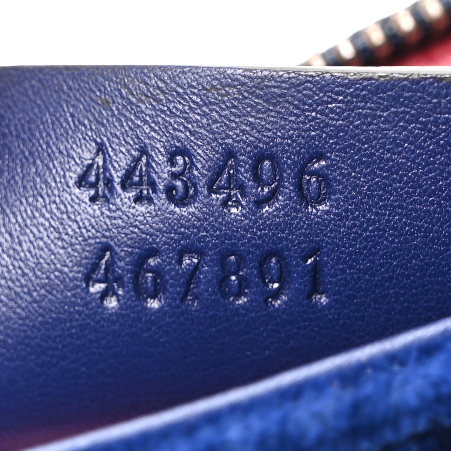 Velvet Matelasse Medium GG Marmont Shoulder Bag Cobalt Blue