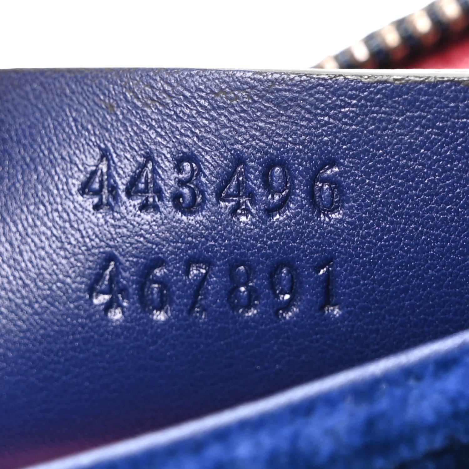 Gucci Velvet Matelasse Medium GG Marmont Shoulder Bag Cobalt Blue 7 of 10