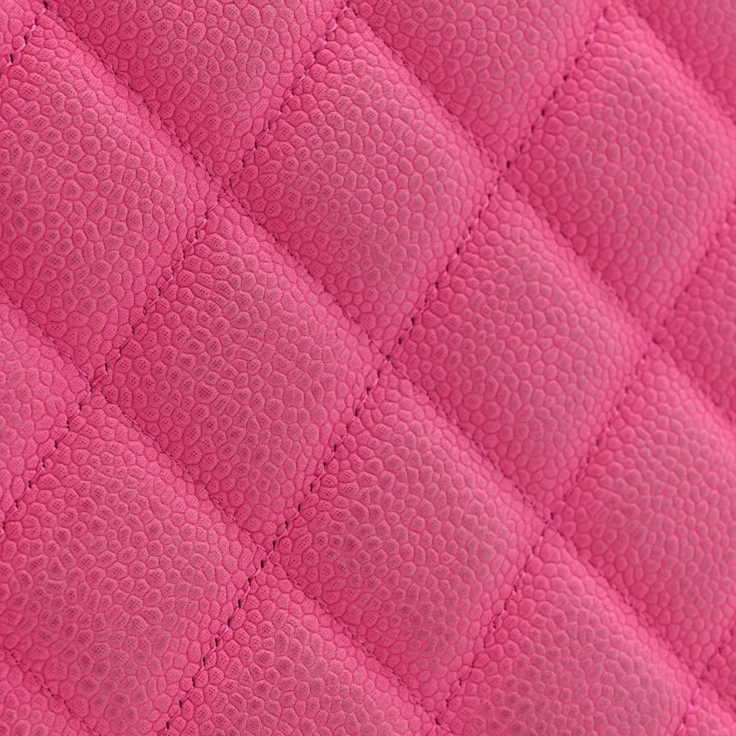 Iridescent Caviar Quilted Maxi Double Flap Hot Pink