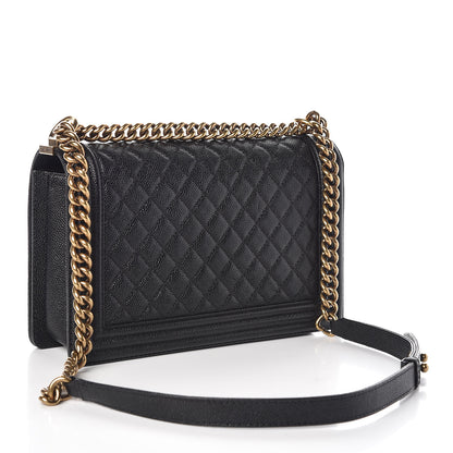 Chanel Caviar Quilted New Medium Boy Flap Black 3 of 9