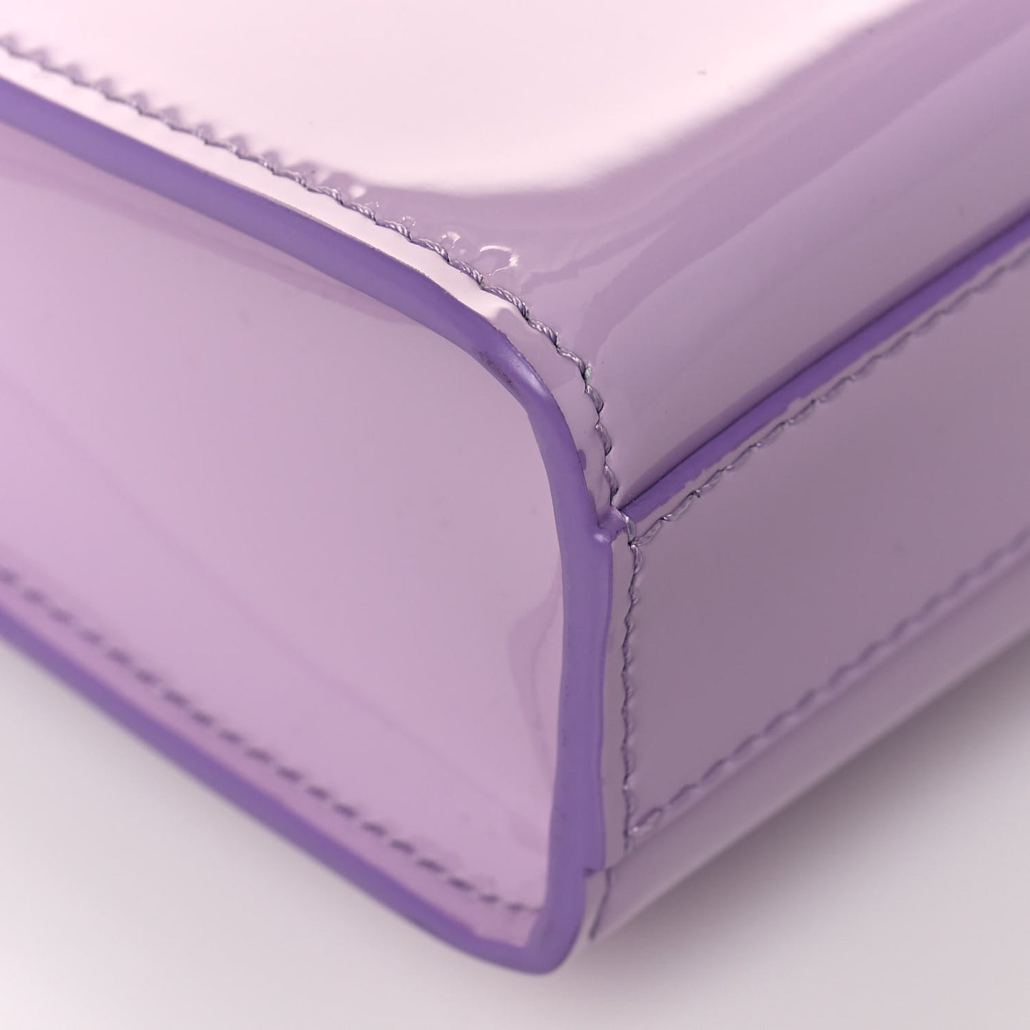 Patent Calfskin Mini Vertical 4G Bag Lilac