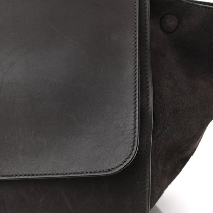Celine Smooth Calfskin Suede Medium Trapeze Grey 13 of 16