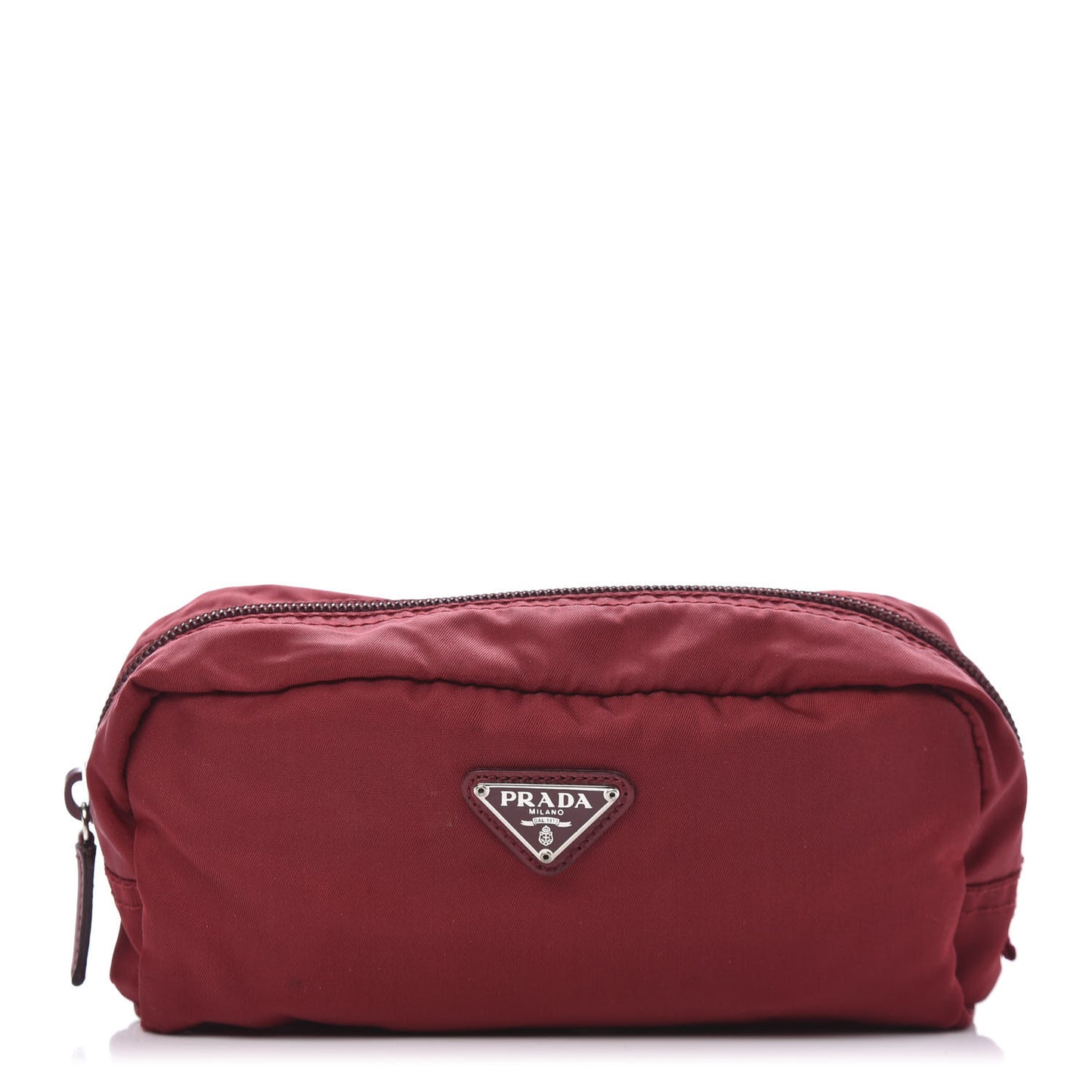 Tessuto Nylon Cosmetic Bag Rosso