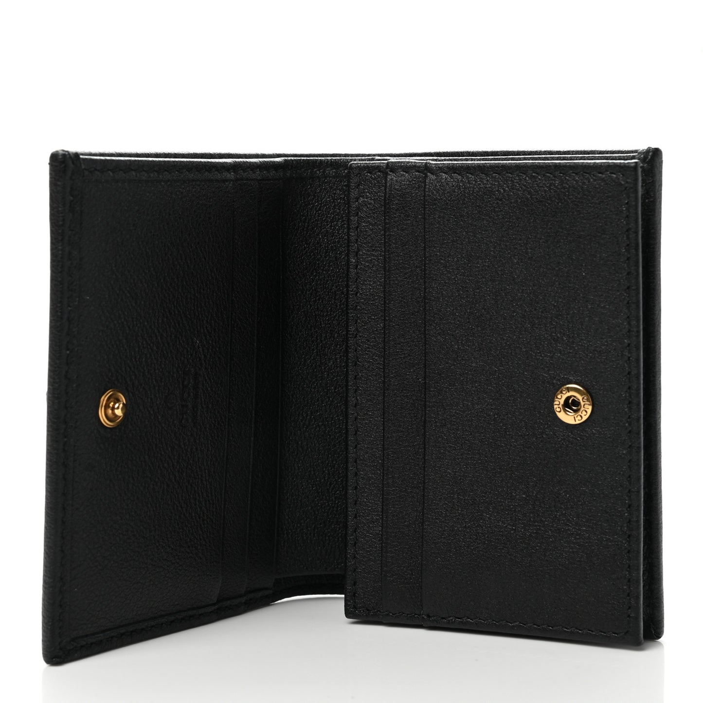Wonka Grain Calfskin Diana Card Case Wallet Black