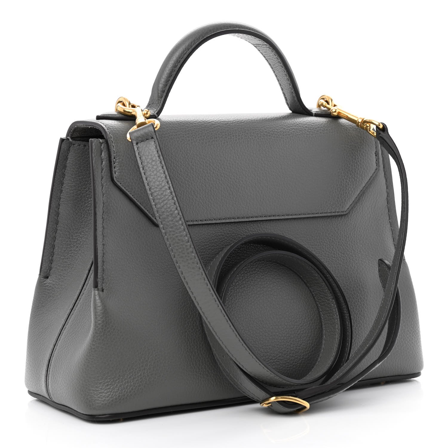 Mulberry Small Classic Grain Calfskin Mini Seaton Grey 3 of 9