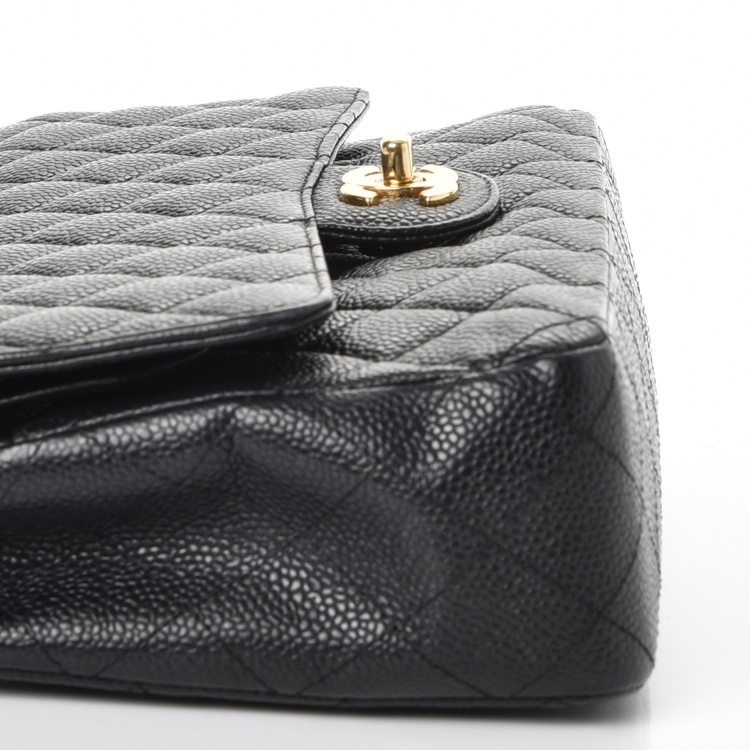 Chanel Caviar Quilted Medium Double Flap Black 10 of 10