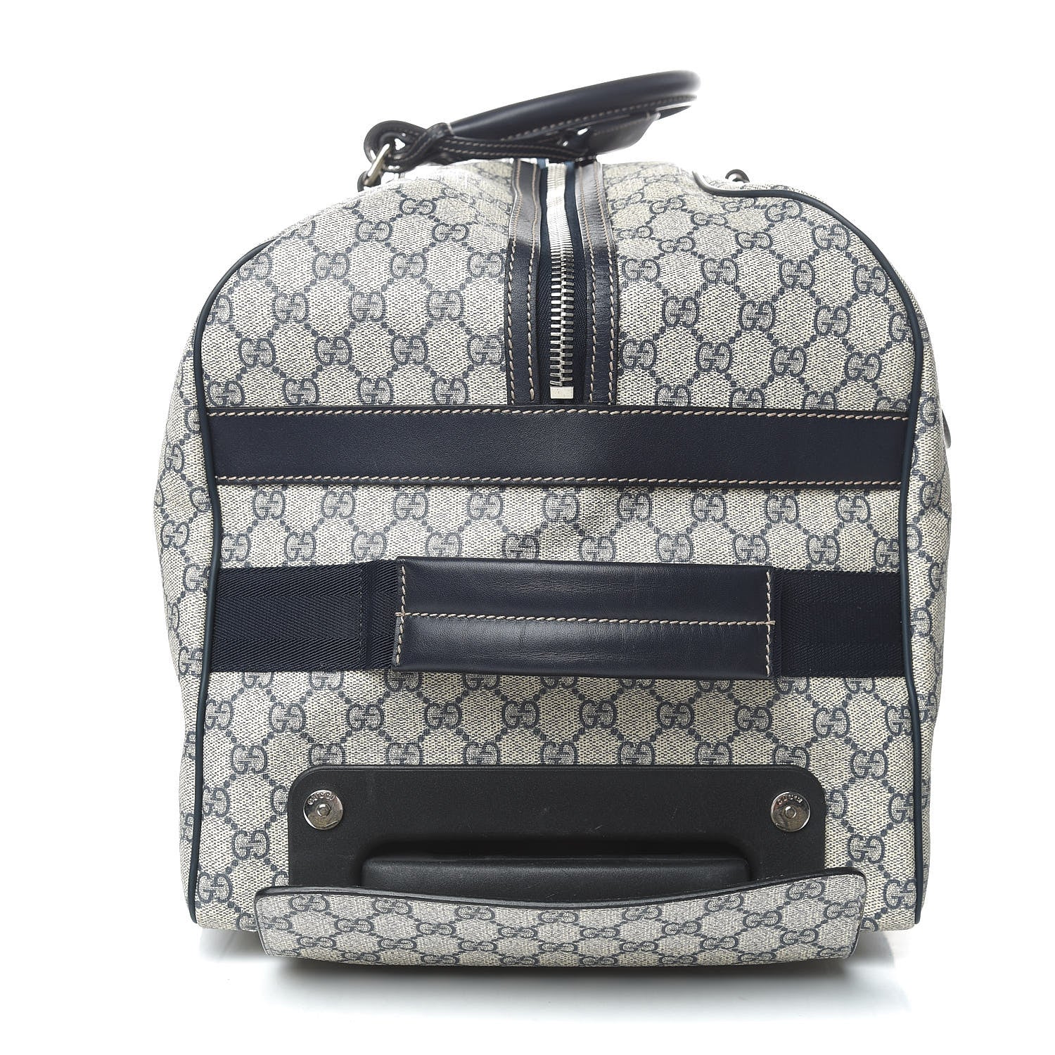 Gucci GG Plus Monogram Large Carry On Duffle Trolley Navy 13 of 16