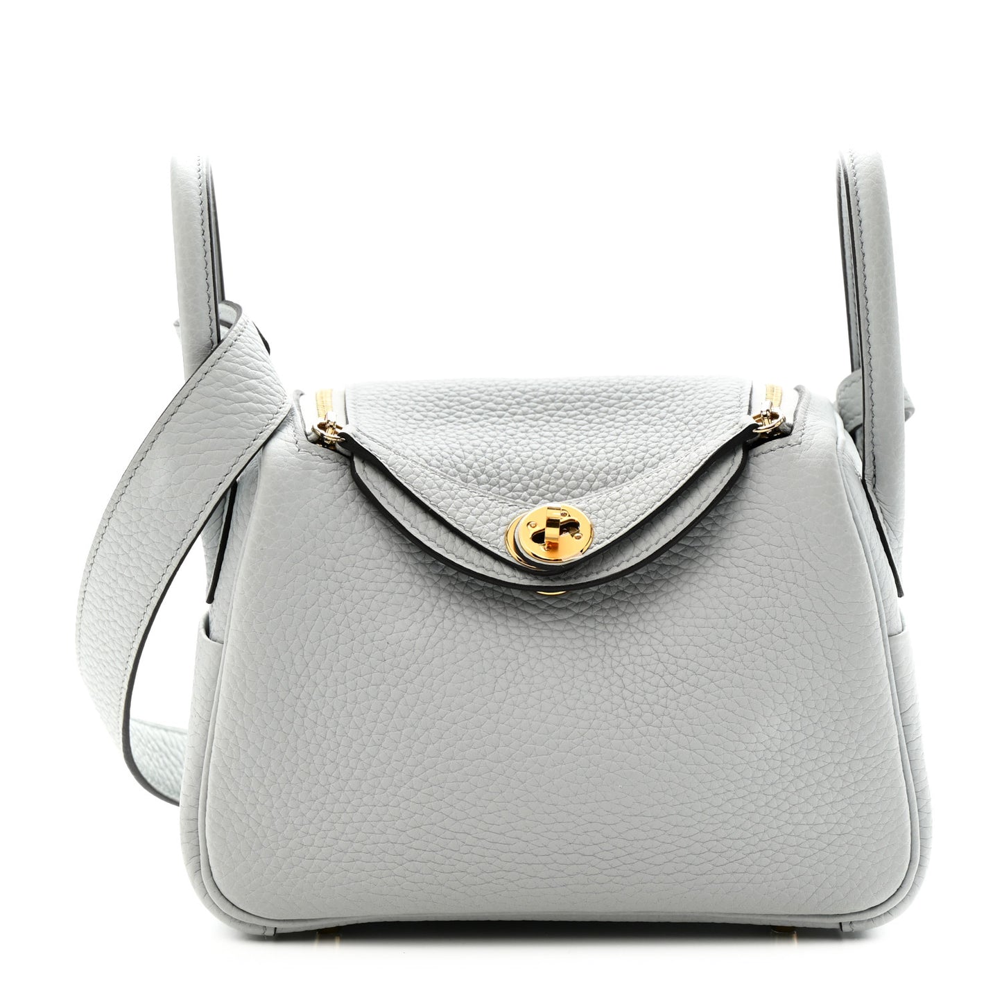 Taurillon Clemence Mini Lindy 20 Bleu Pale