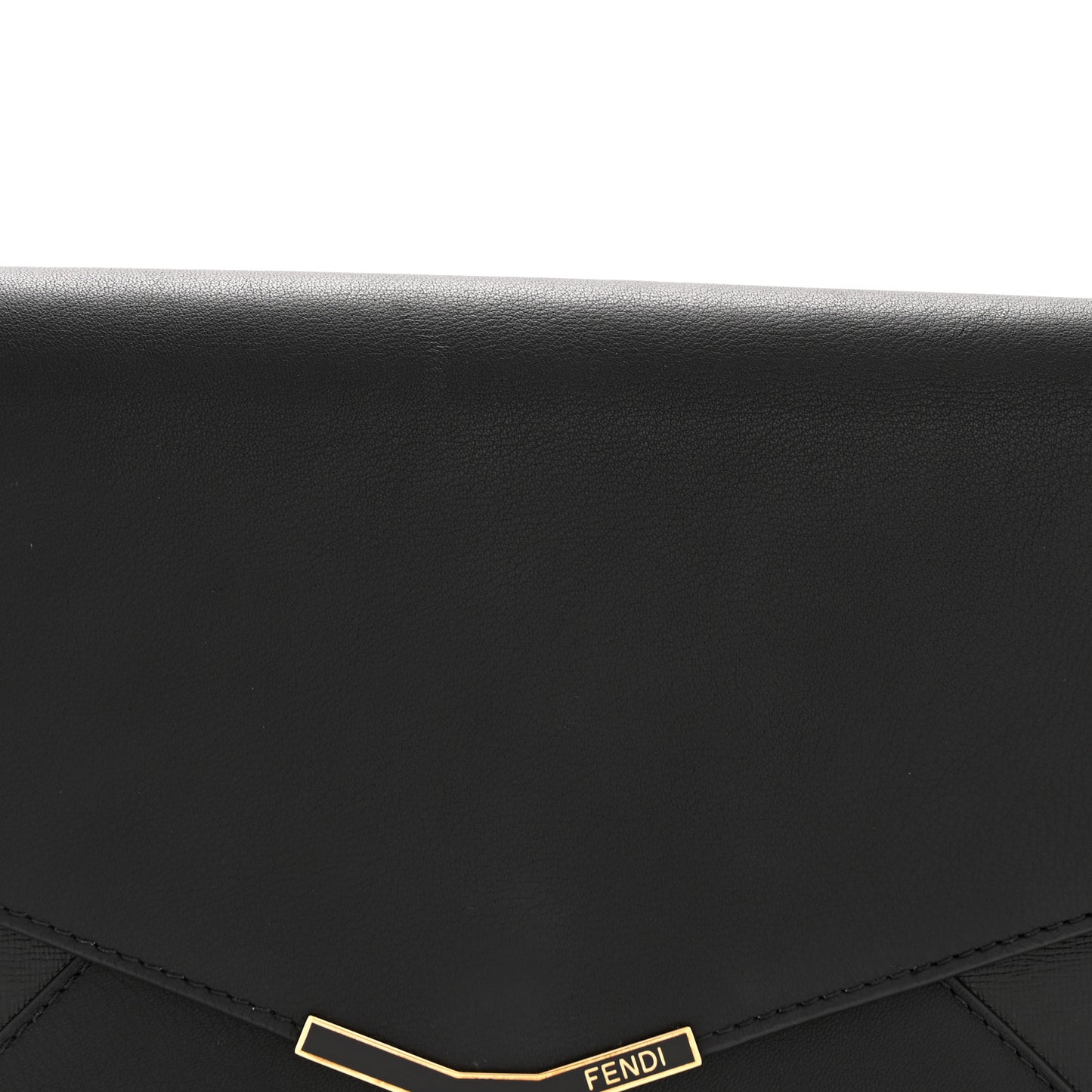 Calfskin Vitello Elite 2Jours Envelope Clutch Black