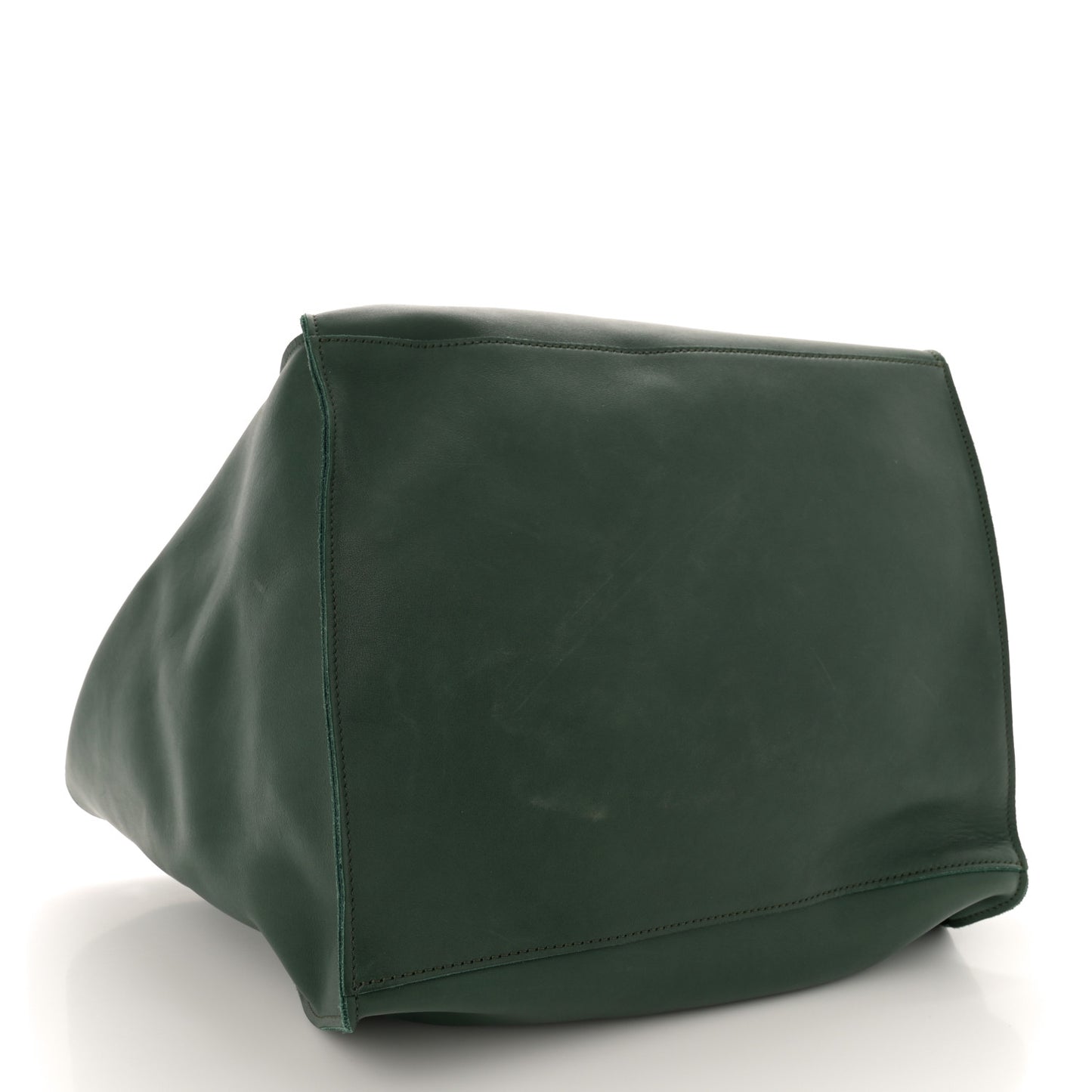 Smooth Calfskin Medium Big Bag Dark Green