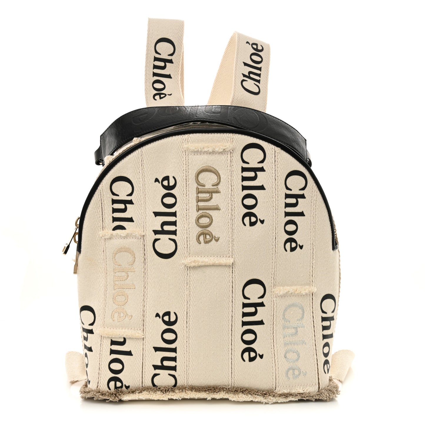 Canvas Logo Embroidered Woody Backpack Sand