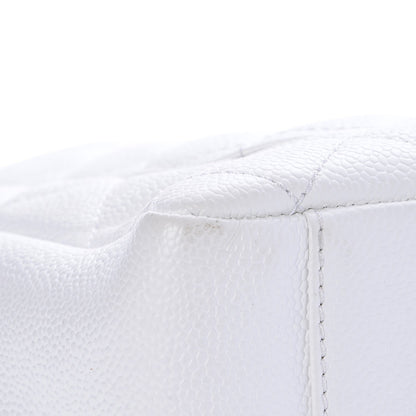 Chanel Caviar Quilted Grand Shopping Tote GST White 14 of 16
