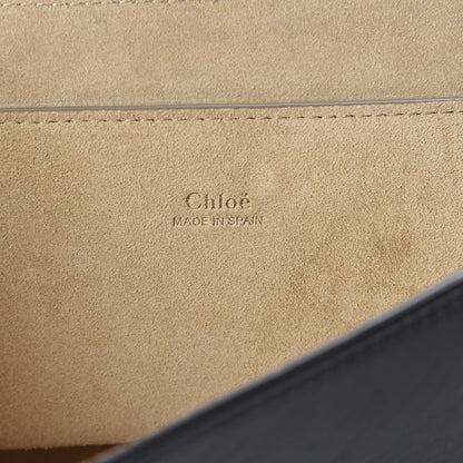 Chloe Suede Calfskin Faye Clutch Black 6 of 8