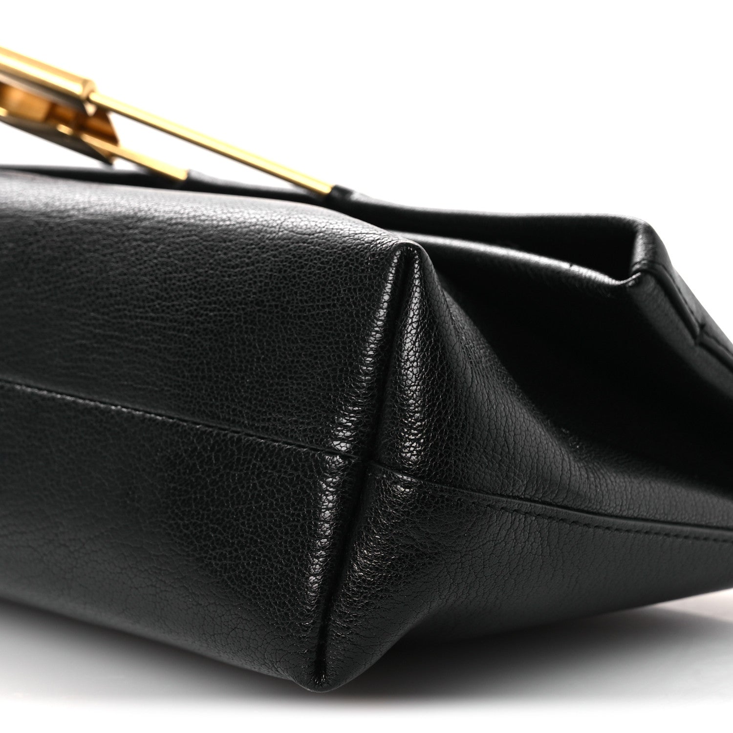 Burberry Grained Calfskin Pin Clutch Black 11 of 12