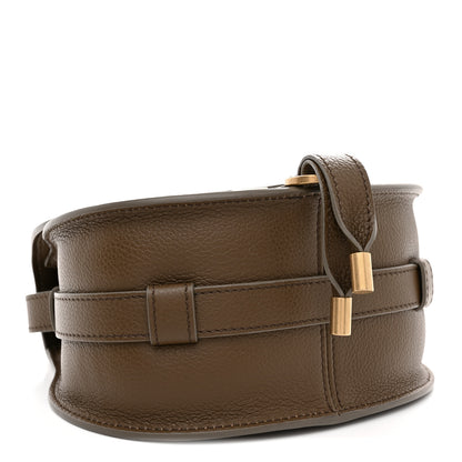 Chloe Grained Calfskin Small Marcie Saddle Bag Dark Khaki 4 of 11