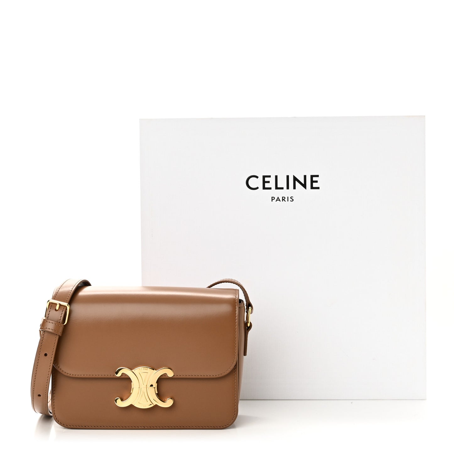 Shiny Calfskin Teen Triomphe Bronze