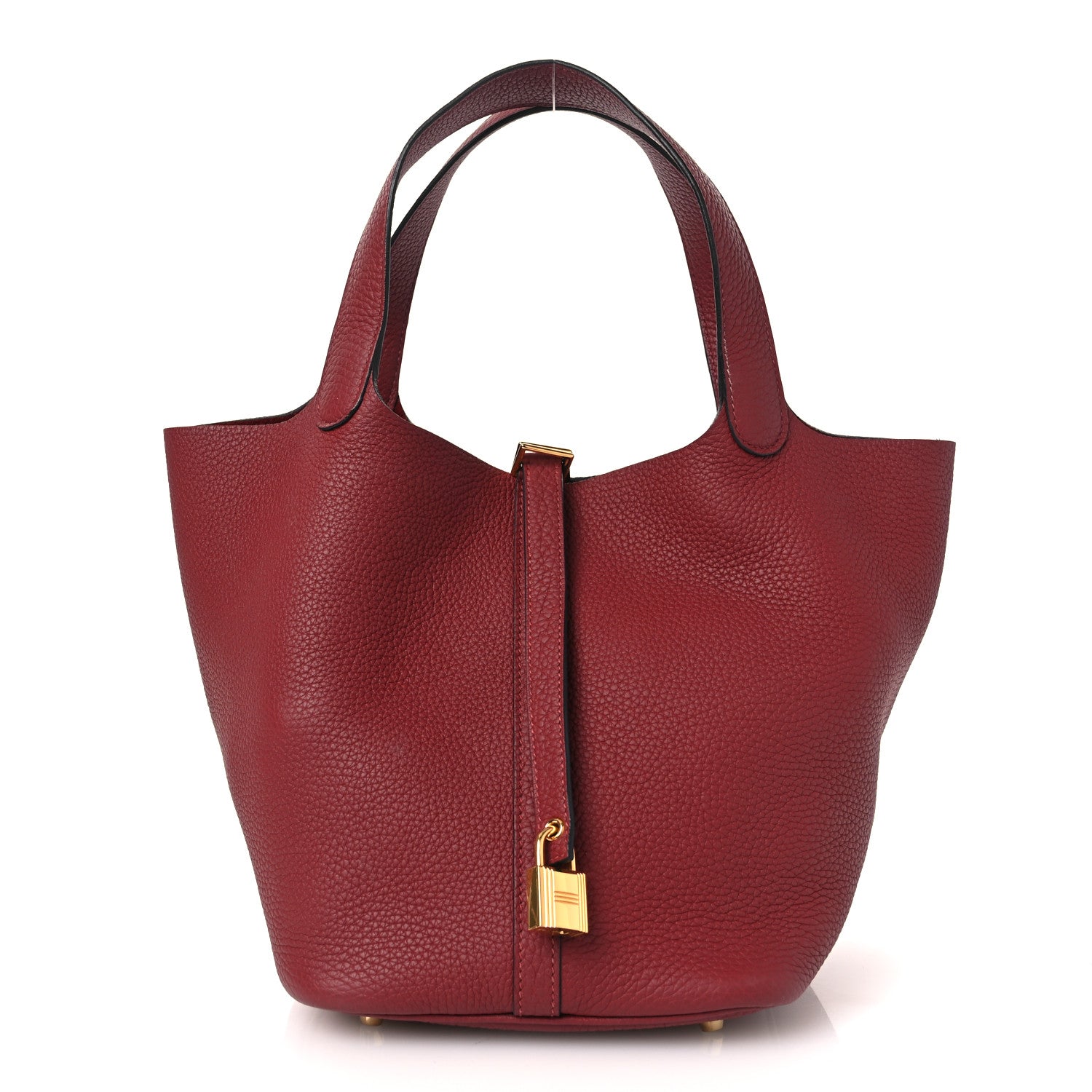 Hermes Taurillon Clemence Picotin Lock 22 MM Rouge H 1 of 12