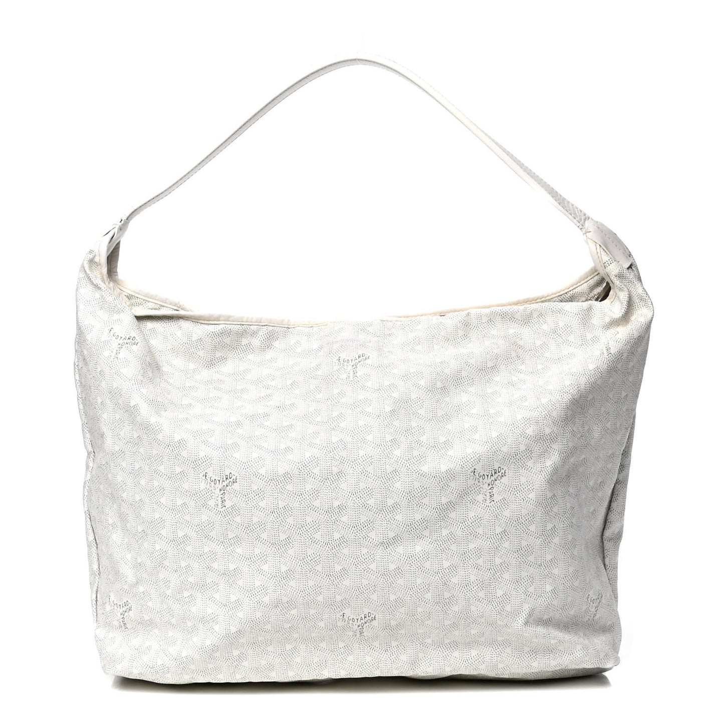 Goyardine Fidji Zip Hobo White