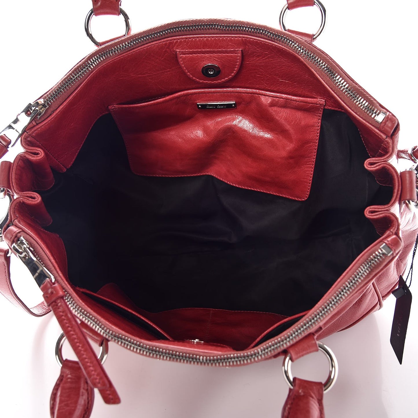 Vitello Shine Top Handle Satchel Bruyere