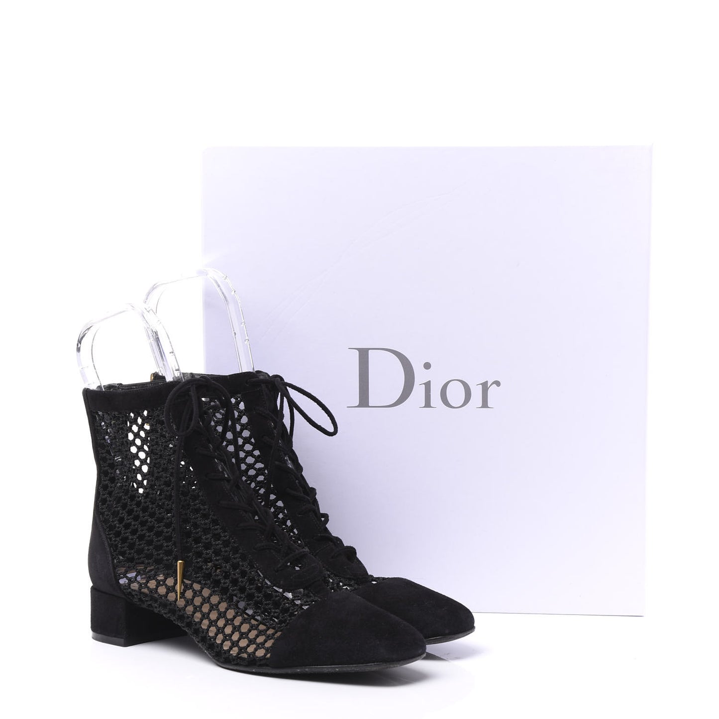 Suede Resille Naughtily-D 30mm Ankle Boots 38 Black