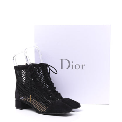 Christian Dior Suede Resille Naughtily-D 30mm Ankle Boots 38 Black 9 of 9
