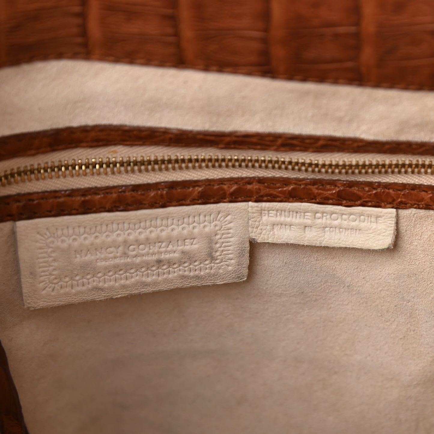 Crocodile Tote Brown