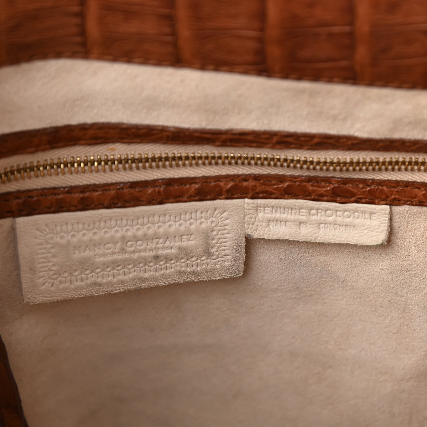 Nancy Gonzalez Crocodile Tote Brown 6 of 9